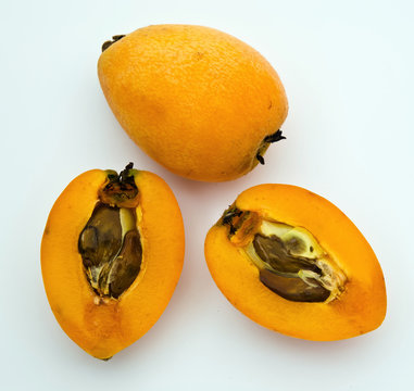 shesek ripe fruit on a white background