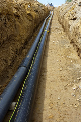 Obraz premium Conduite en polyéthylène