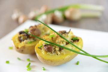 Tofu-Pilz-Kartoffeln