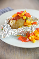 Mexikanische Ofenkartoffel