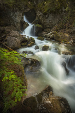 Mountain spring/creek waterfalls