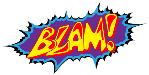 Blam - Comic Expression Vector Text