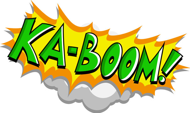 Kaboom - Comic Expression Vector Text