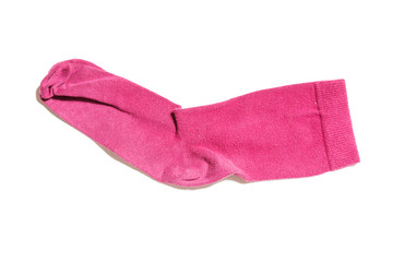 old sock, isolated on white background