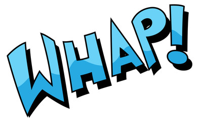 Whap - Comic Expression Vector Text