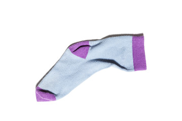 old sock, isolated on white background