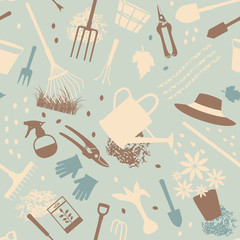 Gardening related seamless pattern 2