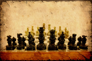 Retroplakat - Schach