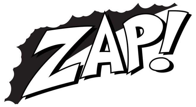 Zap - Comic Expression Vector Text