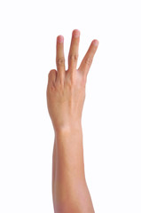 Man hand sign