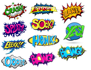 Set of Comic Expression Vector