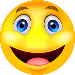 Happy smiley cartoon