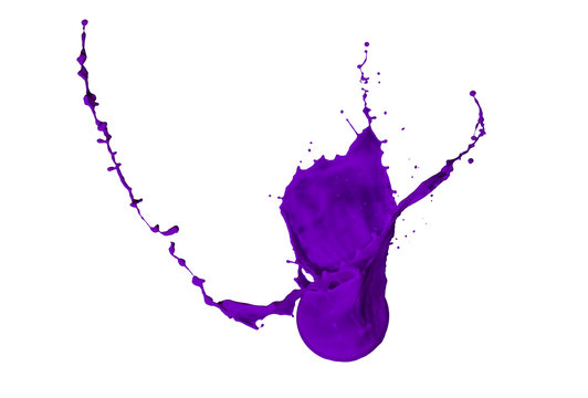 purple paint splash