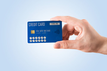 Credit card with display and keypad