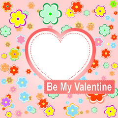 be my valentine scrapbook flower background