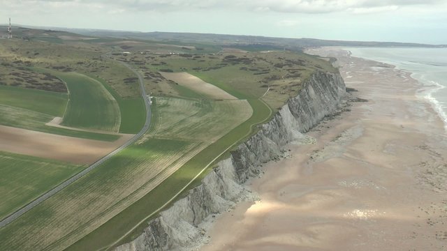 c&ocirc;te d'opale vue du ciel