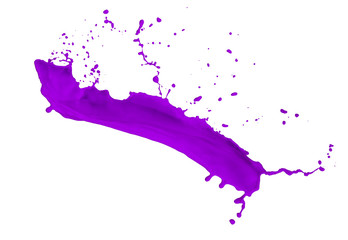 purple paint splash