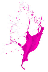 magenta paint splash