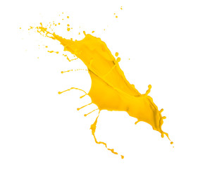 yellow paint splash