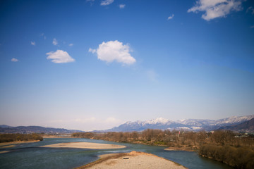 River flows in Japan