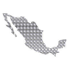 メキシコ　地図　国