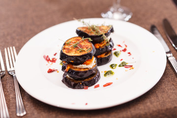 Grilled eggplant