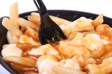 poutine closeup