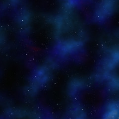 Blue space nebula
