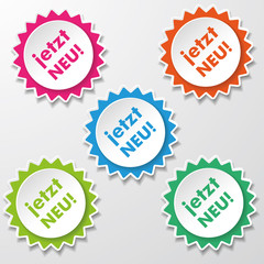 Jetzt Neu Colorful Star Paper Labels