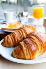 coffee and croissants
