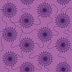 Lace abstract fabric seamless pattern