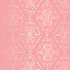 Delicate damask seamless pattern