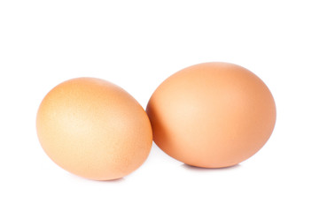 eggs isolated on white background