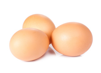 eggs isolated on white background