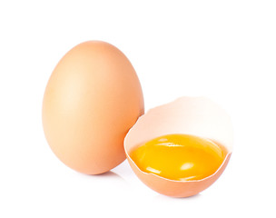 eggs isolated on white background