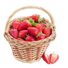 strawberry in basket