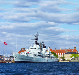 Cruiser ship in Copenhagen, Denmark