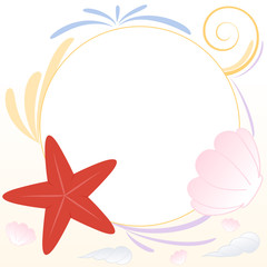 sfodno estivo stella e conchiglie