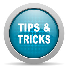tips blue circle web glossy icon