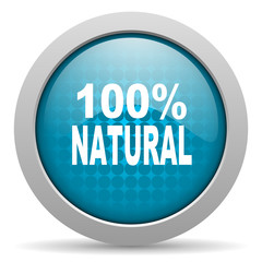 natural blue circle web glossy icon