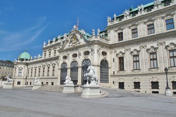 Fototapeta na wymiar Belvedere Wien
