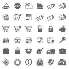 Shopping basic icons