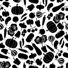 Vegetables seamless pattern