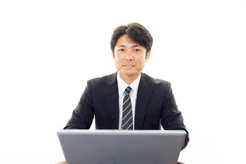 笑顔のビジネスマン