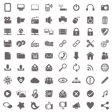 Web and computer basic icons