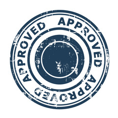 Approved business concept stamp