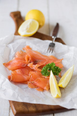 Simply smoked salmon