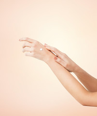 female soft skin hands