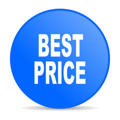 best price blue circle web glossy icon