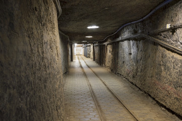 Fototapeta na wymiar Podziemny tunel w Kopalni Soli